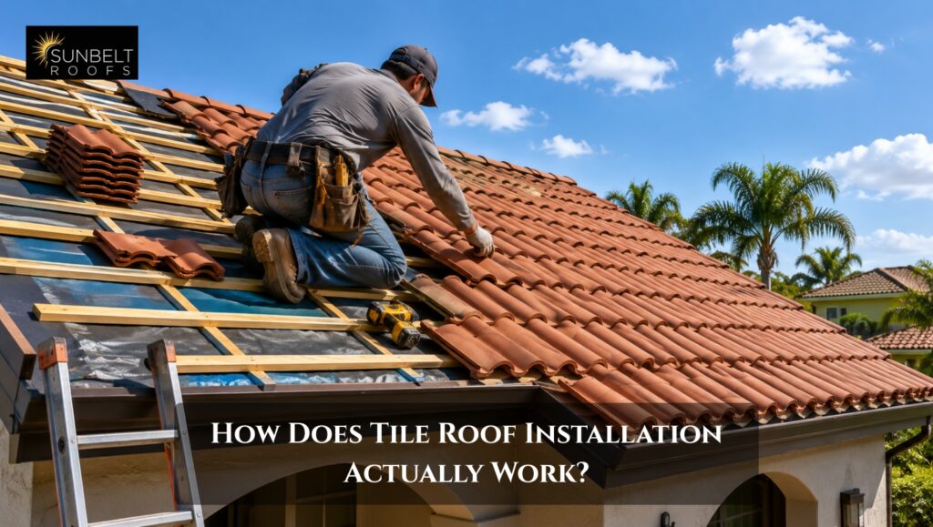tile roof installation