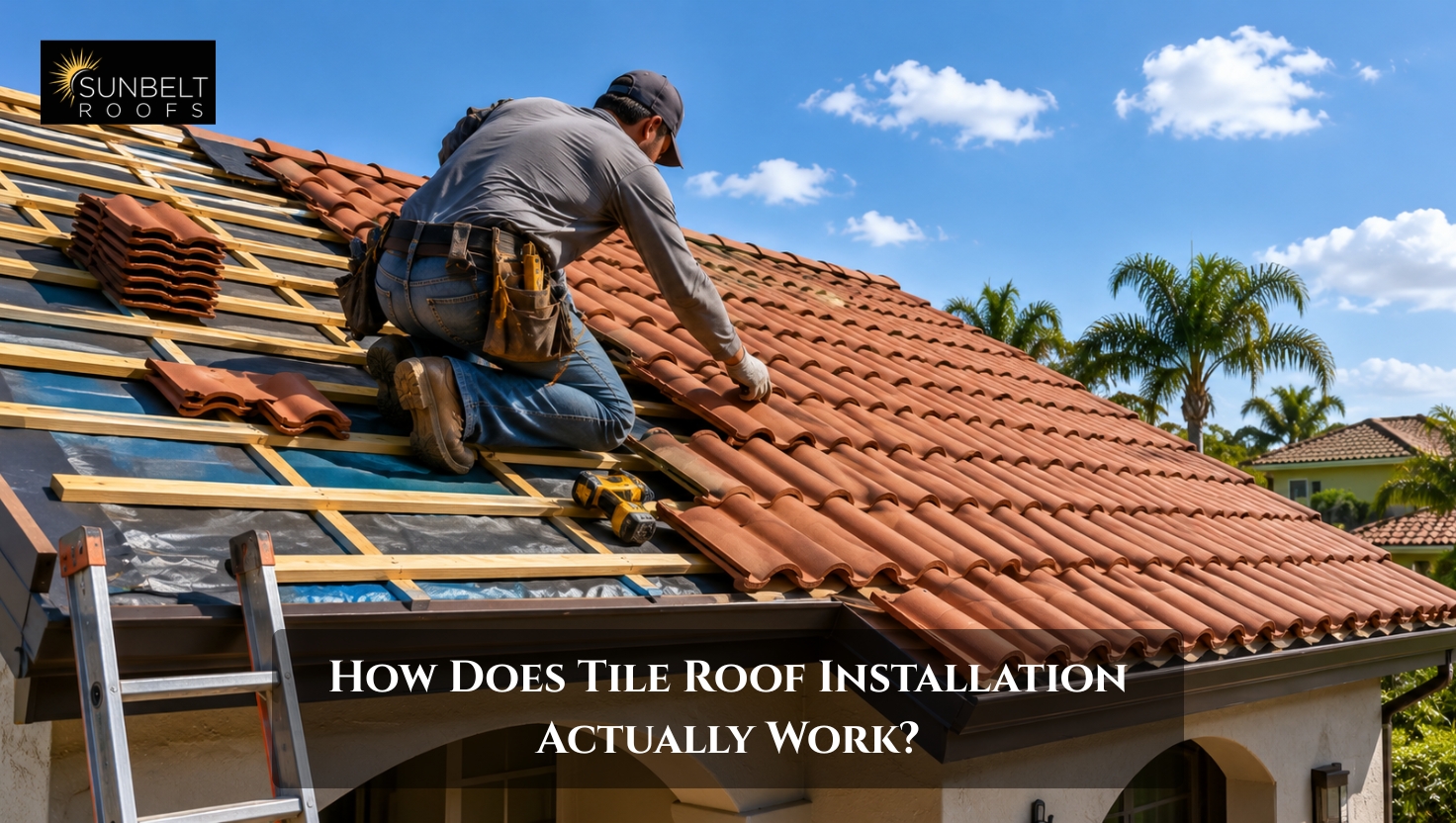 tile roof installation