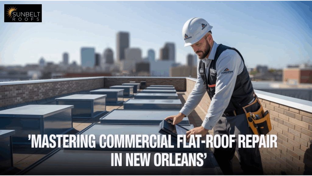 Mastering Commercial Flat Roof Repair in New Orleans
