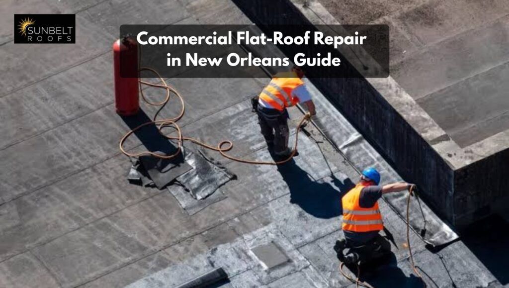 Commercial Flat-roof repair in New Orleans