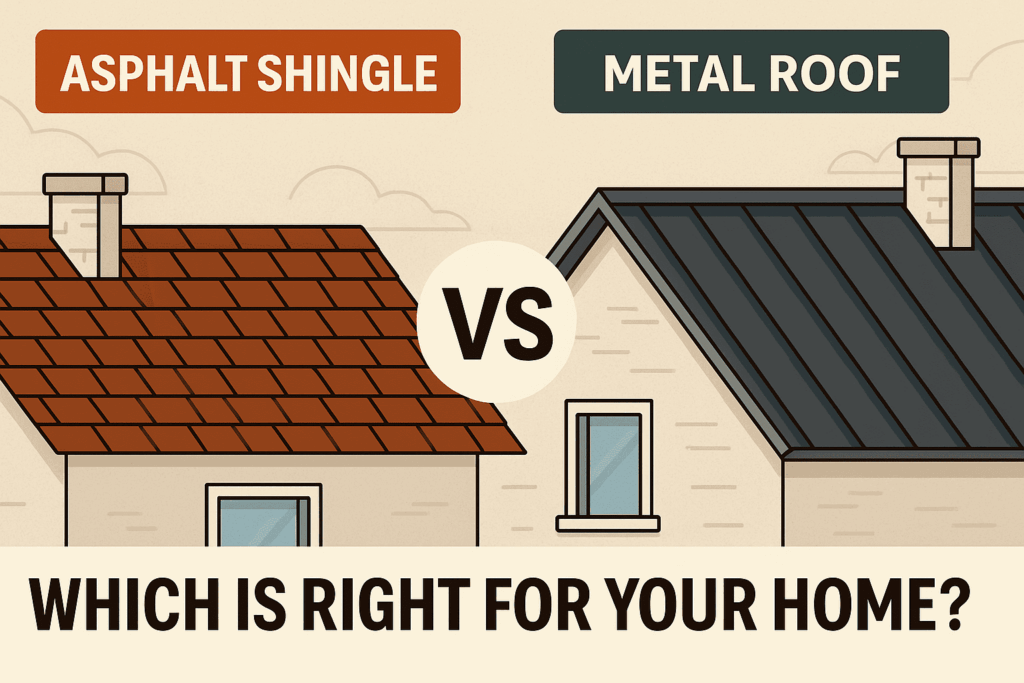 asphalt shingle vs metal roof