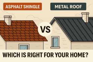 asphalt shingle vs metal roof