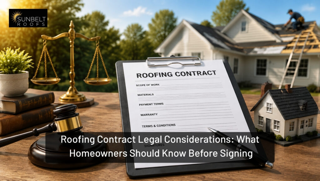 Roofing Contract Legal Considerations