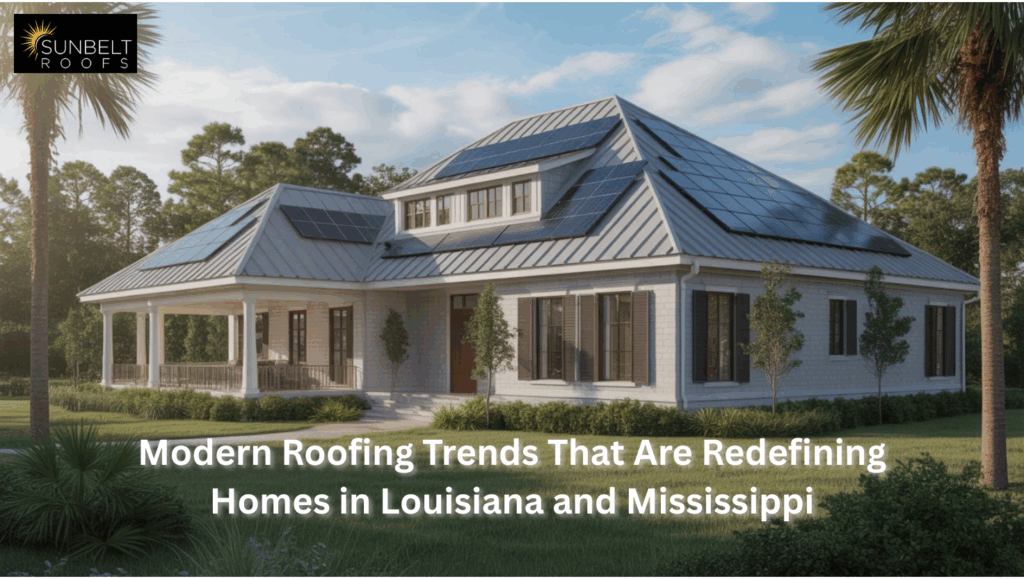Modern Roofing Trends That Are Redefining Homes in Louisiana and Mississippi