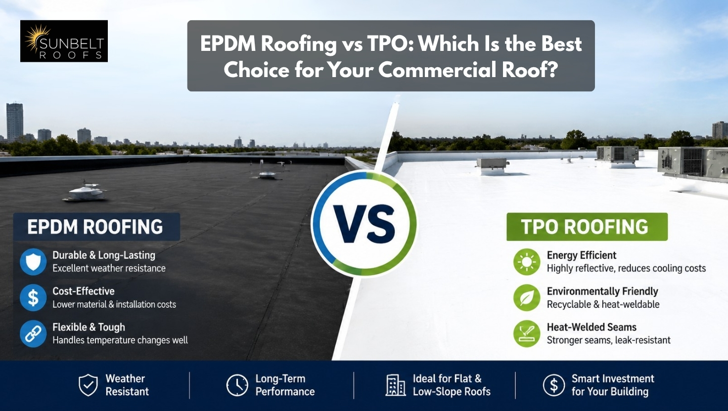 EPDM Roofing vs TPO