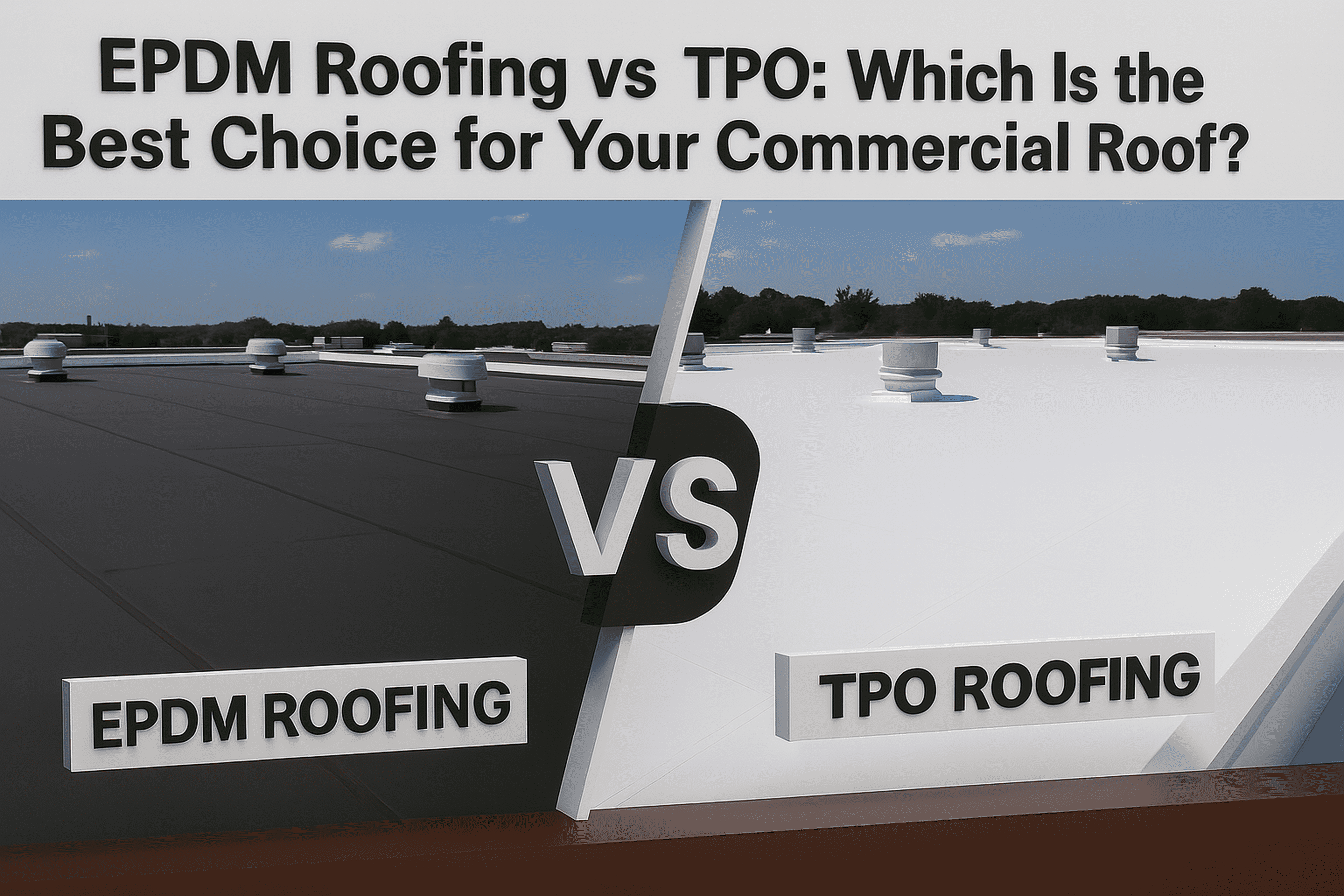 EPDM Roofing vs TPO Roofing Services