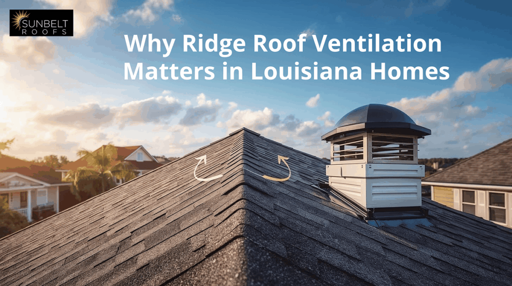 Why Ridge Roof Ventilation Matters in Louisiana Homes