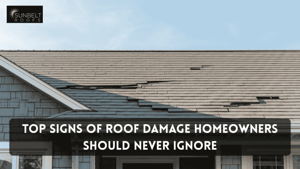 signs of roof damage