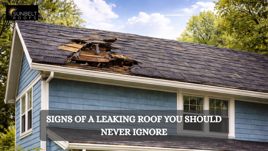 signs of a leaking roof