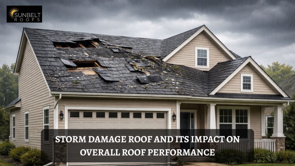 storm damage roof