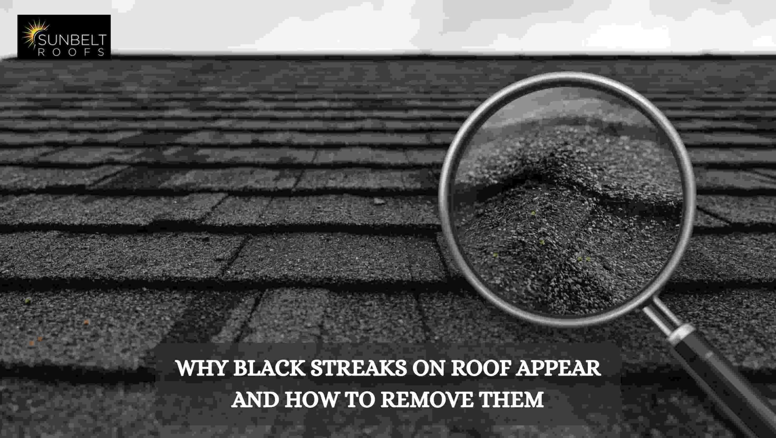 Why Black Streaks on Roof Appear and How to Remove Them - sunbelt roofs