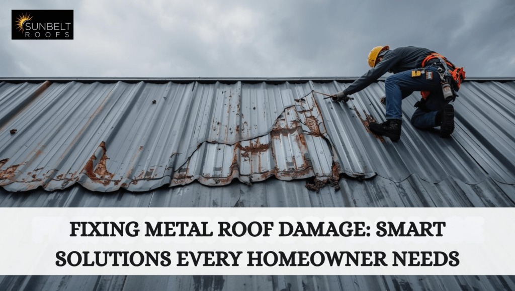 fixing metal roof
