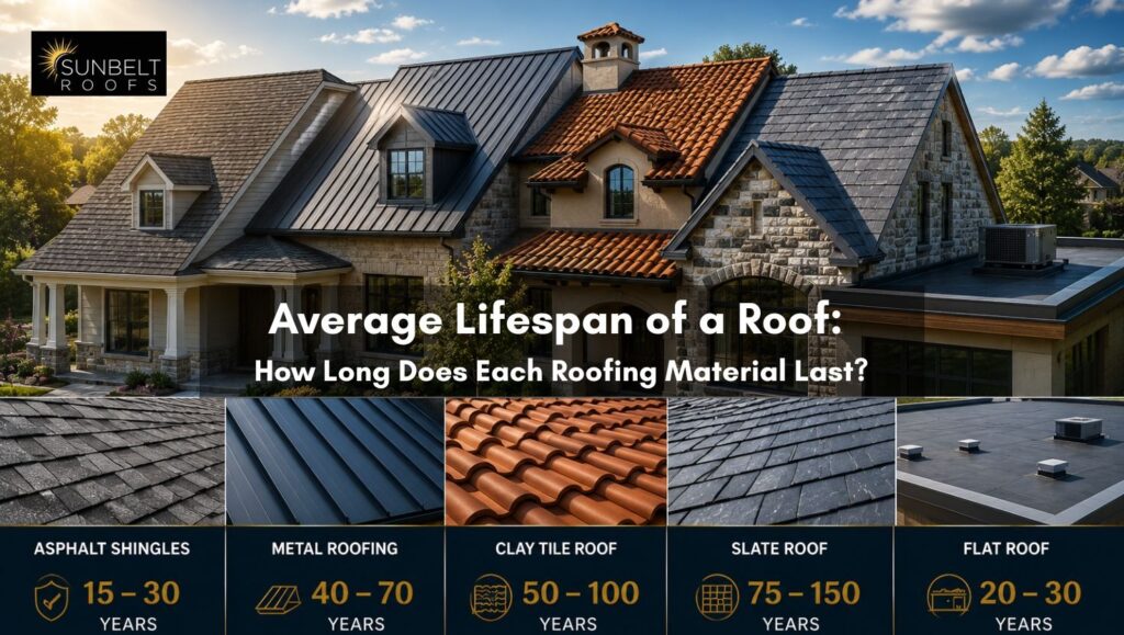 Average Lifespan of a Roof: How Long Does Each Roofing Material Last?