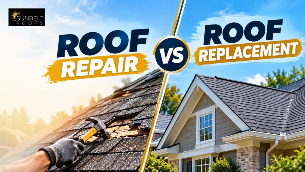 roof repair vs roof replacement